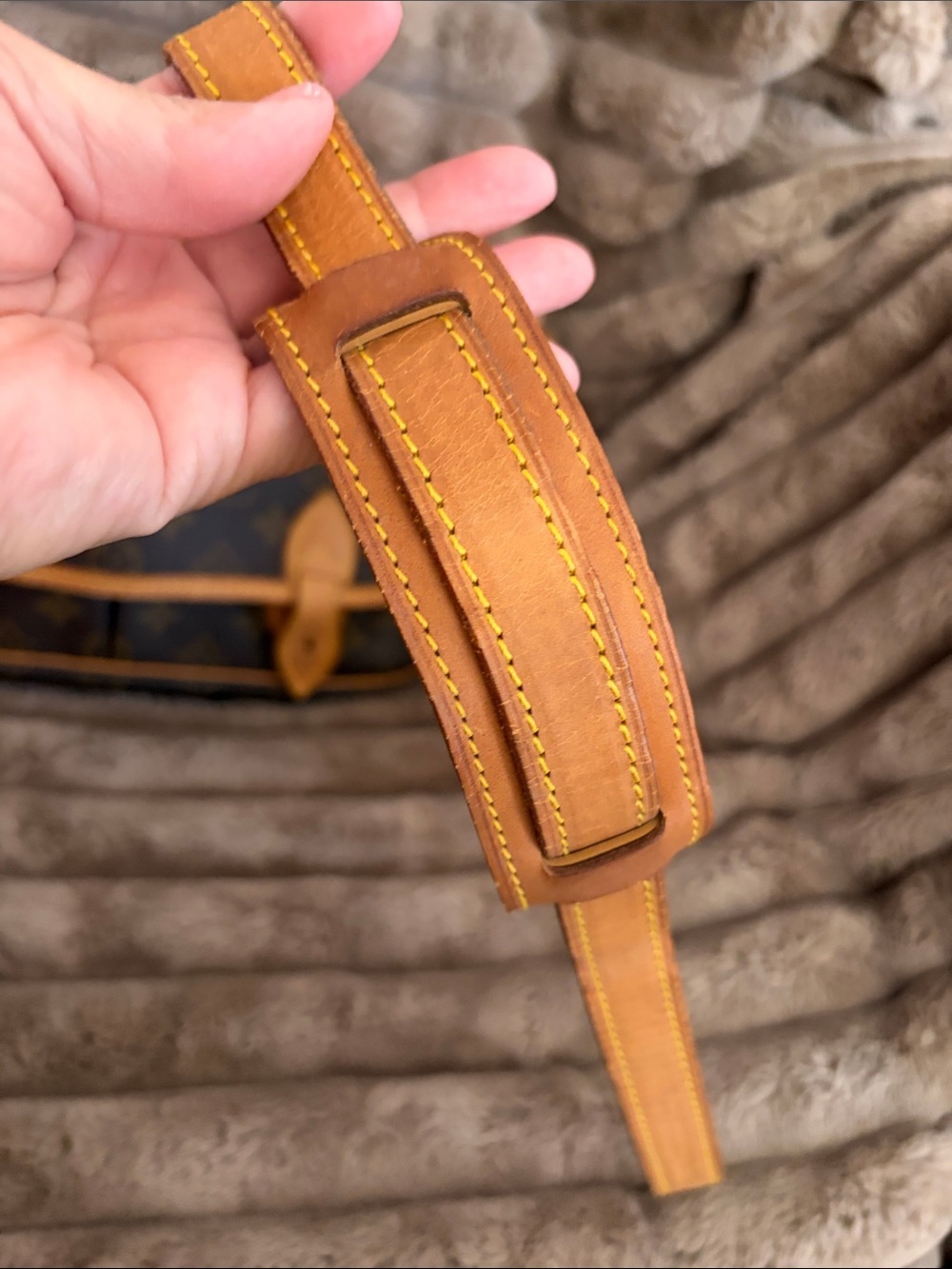 Louis Vuitton Monogram Canvas Crossbody Bag - Brown/ Tan - Picture 13 of 15